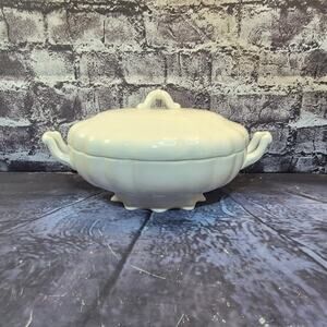 Antique Ceramic Serving tureen with lid Handmade